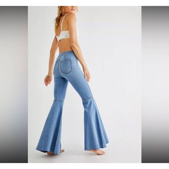 Free People Float On Flare Jeans 27 - Picture 1 of 10